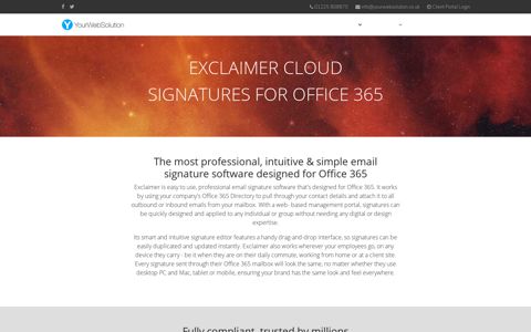 Exclaimer Cloud Signatures for Office 365 - YourWebSolution