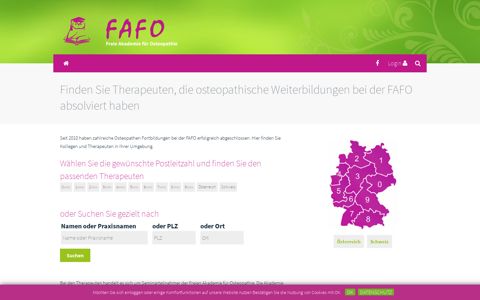 Therapeutenliste - FAFO - Freie Akademie für Osteopathie