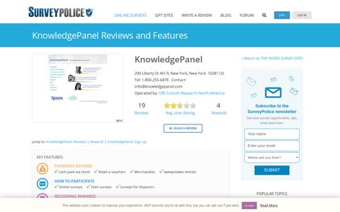 KnowledgePanel Ranking and Reviews – SurveyPolice