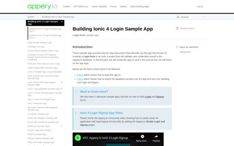Building Ionic 4 Login Sample App - Appery.io