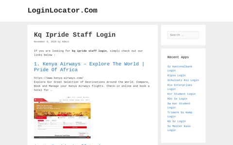 Kq Ipride Staff Login - LoginLocator.Com