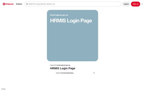 HRMIS Login Page - Pinterest