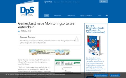 Gemex lässt neue Monitoringsoftware entwickeln | DpS