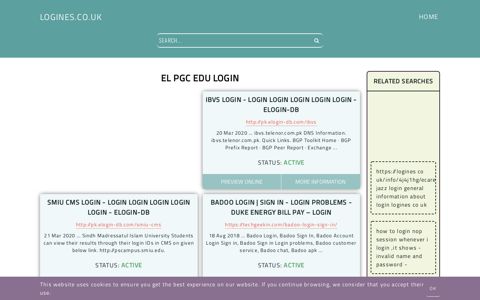 el pgc edu login - General Information about Login