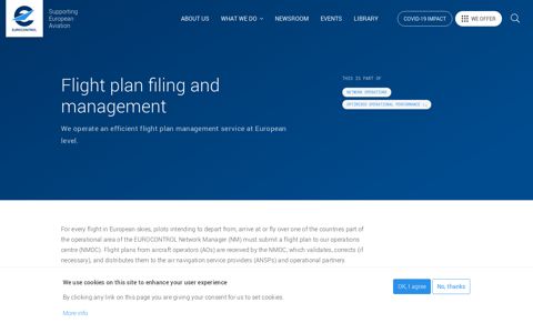 Flight plan filing and management | EUROCONTROL