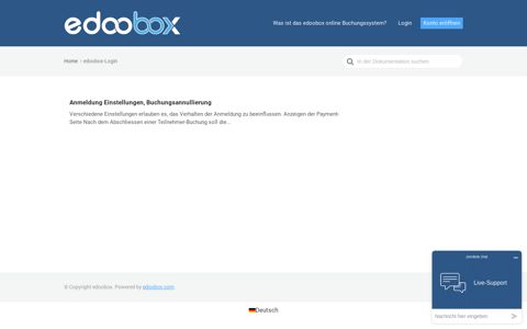 edoobox-Login - edoobox Dokumentation