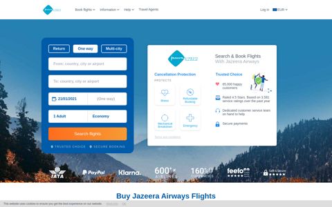 Jazeera Airways | Book Flights and Save - Alternative Airlines