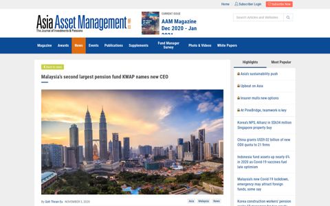 KWAP names Nik Amlizan Mohamed as new CEO | Asia Asset ...