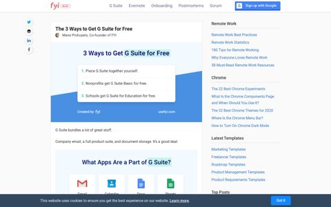 The 3 Ways to Get G Suite for Free - FYI