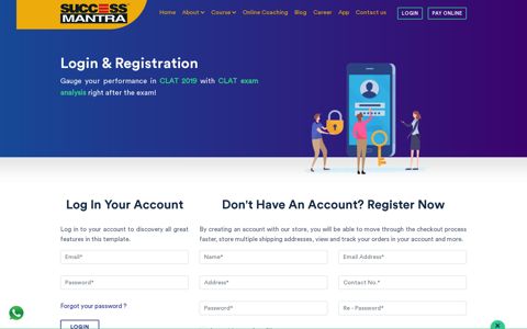 Login & Registration - Success Mantra