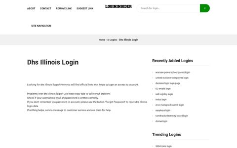 Dhs Illinois Login - Easy Access to Your Account