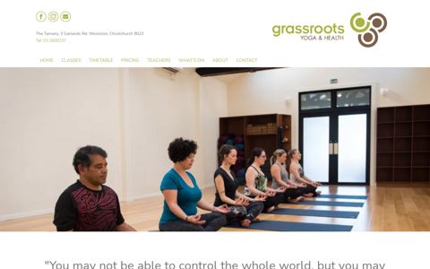 Grassroots Yoga | Christchurch, New Zealand