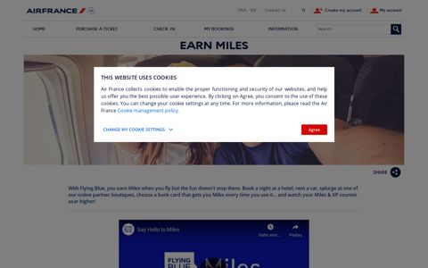 Earn Miles with Flying Blue partners - Air France