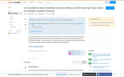 Is it possible to log in facebook account without an alert ...