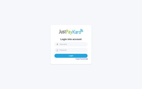 Login - Just Pay Karo