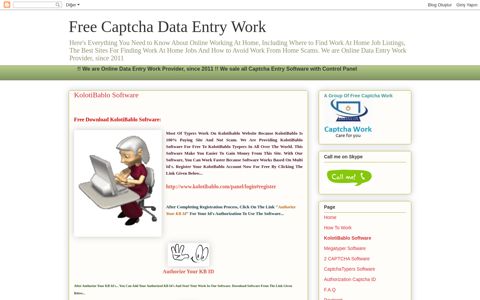 KolotiBablo Software - Free Captcha Data Entry Work