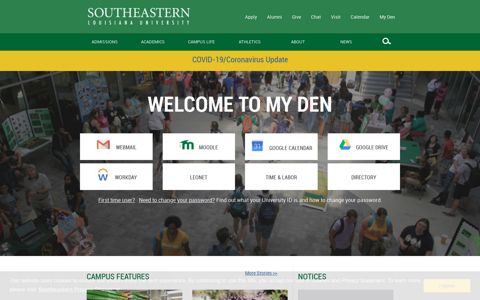 MyDen - Southeastern Louisiana University