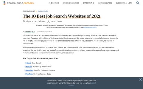 The 10 Best Job Search Websites of 2020