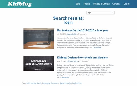 Search Results for “login” – Kidblog