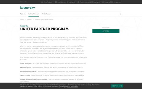 Kaspersky United Partner Program | Kaspersky
