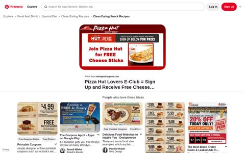 Pizza Hut Lovers E-Club = Sign Up and Receive Free Cheese ...
