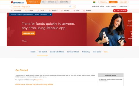 How to Download iMobile - Mobile Banking Application - ICICI ...