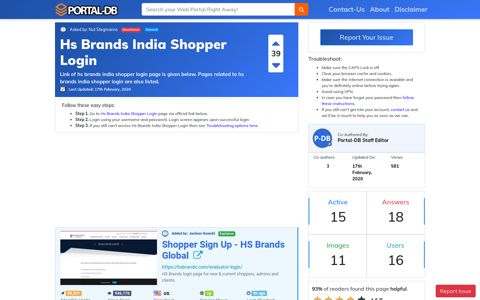 Hs Brands India Shopper Login - Portal-DB.live
