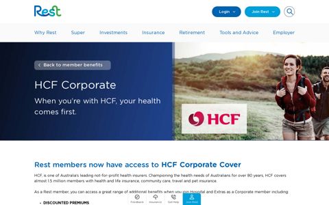 HCF Member Benefits - Member Benefits | Rest Super