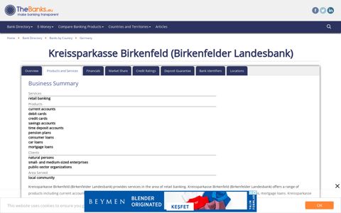 Kreissparkasse Birkenfeld (Birkenfelder Landesbank) (Germany ...