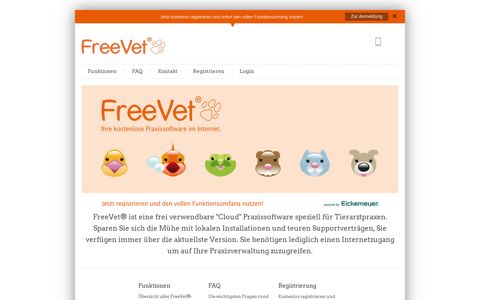 FreeVet | Die kostenlose Tierarzt Praxissoftware