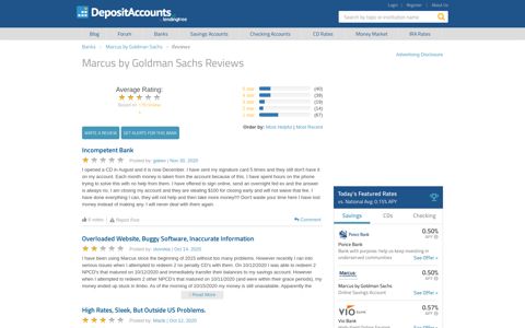 Marcus by Goldman Sachs Reviews - Deposit Accounts