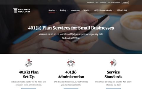 401(k) Plan Services for Small Businesses - Employee Fiduciary