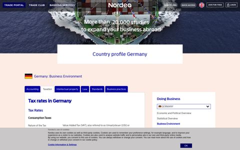 Tax rates in Germany - Nordea Trade Portal