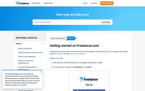 Getting started on Freelancer.com | General | Freelancer ...