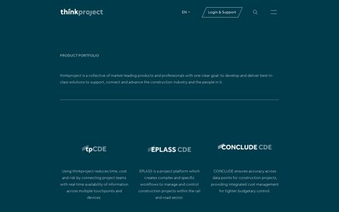 Product Portfolio - thinkproject