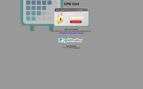 CPD Grid : Enter password - GridMaker