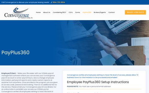 PayPlus360 – Convergence Employee Leasing
