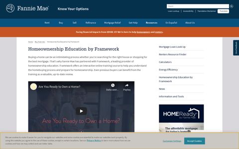 Homeownership Education by Framework : Know Your Options