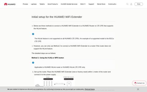 Initial setup for the HUAWEI WiFi Extender | HUAWEI Support ...