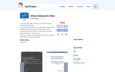 Intesa Sanpaolo Inbiz (Finance) - App Shopper