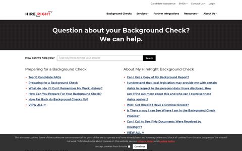 Background Check FAQ | HireRight EMEA
