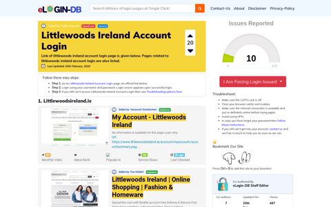 Littlewoods Ireland Account Login