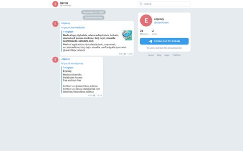 Ezproxy – Telegram