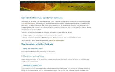 New from Golf Australia, login to view handicaps