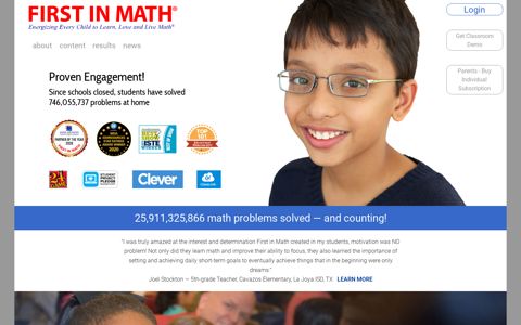 First In Math Online Math Practice - K 8 Fact Fluency