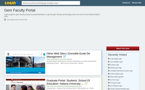 Gem Faculty Portal