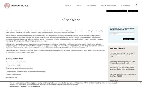 eShopWorld - Women In Retail Leadership Circle