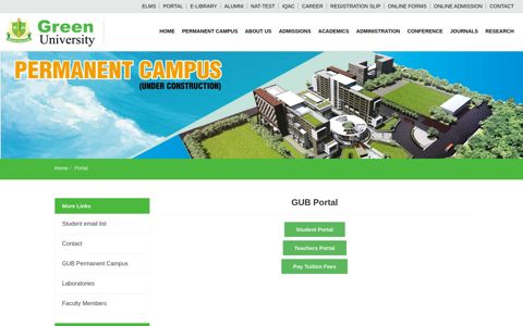 Portal | Green University of Bangladesh