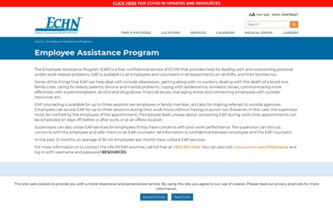 Employee Assistance Program | Eastern Connecticut Health ...