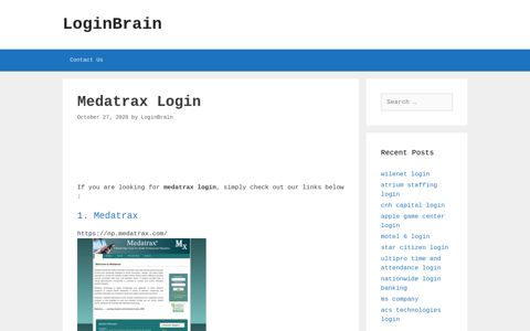 medatrax login - LoginBrain